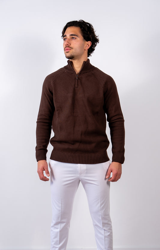 Cotton Comfort Half-Zip Sweater