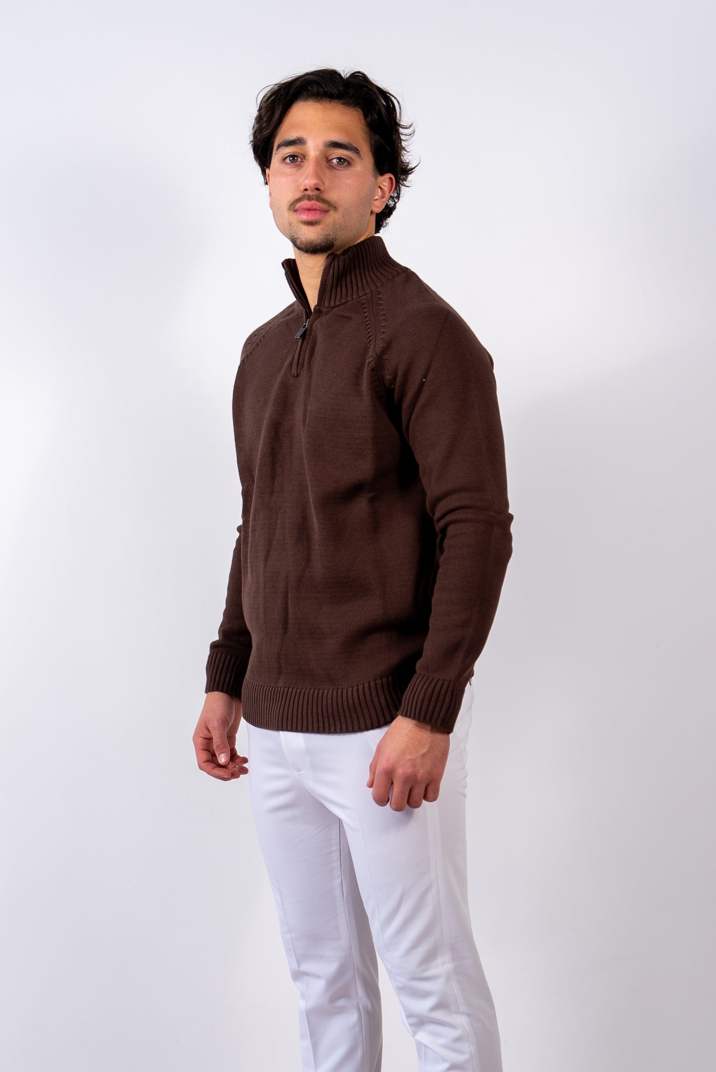 Cotton Comfort Half-Zip Sweater